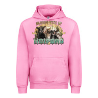 Fuchsia Pink hanging with my heifers Urban Hoodie - NancyCooperArtShop