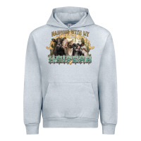 Heather Grey hanging with my heifers Urban Hoodie - NancyCooperArtShop