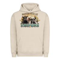Pigment French Oak hanging with my heifers Urban Hoodie - NancyCooperArtShop