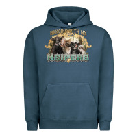 Pigment Midnight Navy hanging with my heifers Urban Hoodie - NancyCooperArtShop