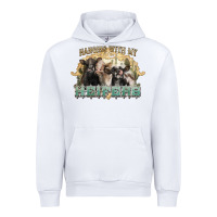 White hanging with my heifers Urban Hoodie - NancyCooperArtShop
