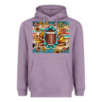 Lavender football cowhide sunflower Heavyweight Hoodie - JahusDesignShop