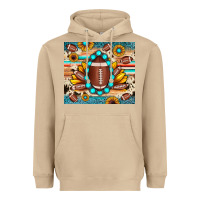 Mushroom football cowhide sunflower Heavyweight Hoodie - JahusDesignShop