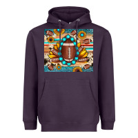 Plum football cowhide sunflower Heavyweight Hoodie - JahusDesignShop