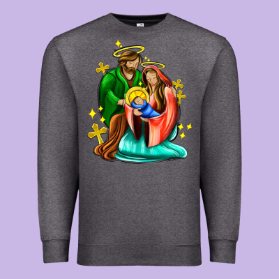 Oh Holy Night  With Cross Ado Premium Sweatshirt Designed By Adodesignshop