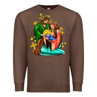 Chestnut oh holy night  with cross ado Premium Sweatshirt - AdoDesignShop