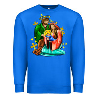 True Royal oh holy night  with cross ado Premium Sweatshirt - AdoDesignShop