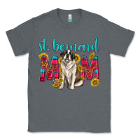 Charcoal Heather western st bernard mom Classic Tee - texasbilliewilder