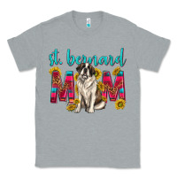 Heather Grey western st bernard mom Classic Tee - texasbilliewilder