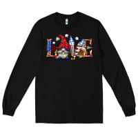 Black love 4th july with gnome billie wilder Long Sleeve Tee - texasbilliewilder