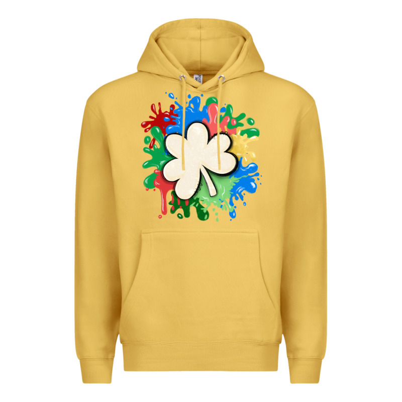 St Patricks Day Shamrock Autism Premium Hoodie by MaliasSmallBusiness | Teevron