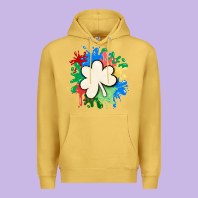 St Patricks Day Shamrock Autism Premium Hoodie Designed By Maliassmallbusiness