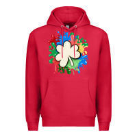 Cardinal st patricks day shamrock autism Premium Hoodie - MaliasSmallBusiness