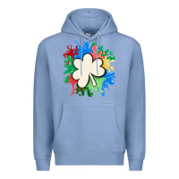 Colony Blue st patricks day shamrock autism Premium Hoodie - MaliasSmallBusiness