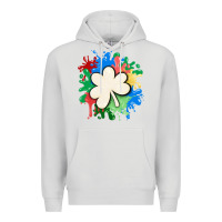 Dove Grey st patricks day shamrock autism Premium Hoodie - MaliasSmallBusiness