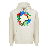 Oatmeal Heather st patricks day shamrock autism Premium Hoodie - MaliasSmallBusiness
