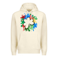 Sandshell st patricks day shamrock autism Premium Hoodie - MaliasSmallBusiness