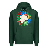 Sports Green st patricks day shamrock autism Premium Hoodie - MaliasSmallBusiness
