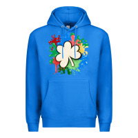 True Royal st patricks day shamrock autism Premium Hoodie - MaliasSmallBusiness