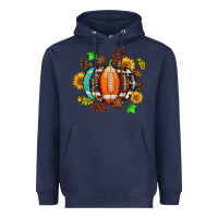 Navy fall football sunflower and fall Heavyweight Hoodie - AdoDesignShop