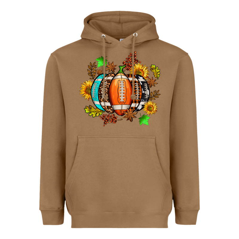 Fall Football Sunflower And Fall Heavyweight Hoodie by AdoDesignShop | Teevron