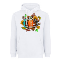 White fall football sunflower and fall Heavyweight Hoodie - AdoDesignShop