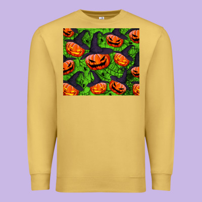 Halloween Pumpkin Tumbler Premium Sweatshirt Designed By Bundleandbundleshop