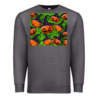 Charcoal Heather halloween pumpkin tumbler Premium Sweatshirt - BundleAndBundleShop