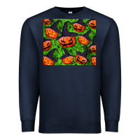 Navy halloween pumpkin tumbler Premium Sweatshirt - BundleAndBundleShop