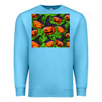 Ocean Blue halloween pumpkin tumbler Premium Sweatshirt - BundleAndBundleShop