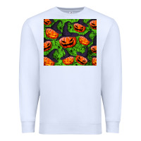 White halloween pumpkin tumbler Premium Sweatshirt - BundleAndBundleShop