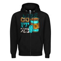 Black but first coffee Zipper Hoodie - Zillion Design Studio