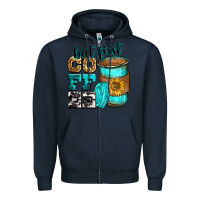 Navy but first coffee Zipper Hoodie - Zillion Design Studio