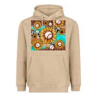 Mushroom baseball leopard turquoise sunflower Heavyweight Hoodie - JahusDesignShop