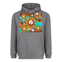 Storm baseball leopard turquoise sunflower Heavyweight Hoodie - JahusDesignShop