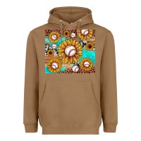 Toasted Coconut baseball leopard turquoise sunflower Heavyweight Hoodie - JahusDesignShop