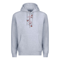 Heather Grey faith cross Premium Hoodie - MaliasSmallBusiness
