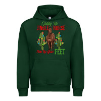 Forest Green giddy up jingle horse pick up your feet Urban Hoodie - MaliasSmallBusiness