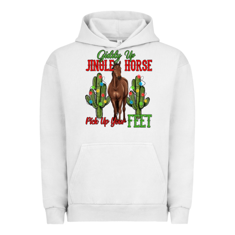 Giddy Up Jingle Horse Pick Up Your Feet Urban Hoodie by MaliasSmallBusiness | Teevron