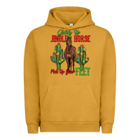 Pigment Peanut Butter giddy up jingle horse pick up your feet Urban Hoodie - MaliasSmallBusiness