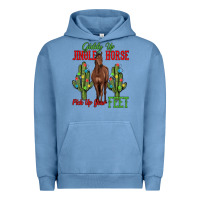 Pigment Pebble Blue giddy up jingle horse pick up your feet Urban Hoodie - MaliasSmallBusiness