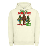 Pigment Pistachio giddy up jingle horse pick up your feet Urban Hoodie - MaliasSmallBusiness