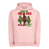 Pigment Salmon giddy up jingle horse pick up your feet Urban Hoodie - MaliasSmallBusiness