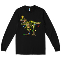 Black tree rex christmas Long Sleeve Tee - Zillion Design Studio