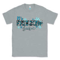 Heather Grey it's freezing season winter Classic Tee - RanaPortraitStore