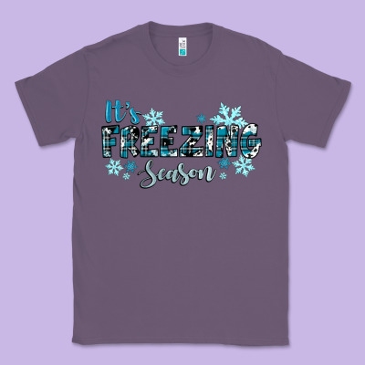 It's Freezing Season Winter Classic Tee Designed By Ranaportraitstore