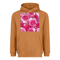 Meerkat valentines day all dress up roses seamless pattern Heavyweight Hoodie - BundleAndBundleShop