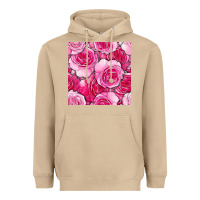 Mushroom valentines day all dress up roses seamless pattern Heavyweight Hoodie - BundleAndBundleShop