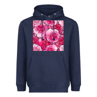 Navy valentines day all dress up roses seamless pattern Heavyweight Hoodie - BundleAndBundleShop