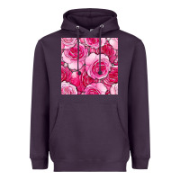 Plum valentines day all dress up roses seamless pattern Heavyweight Hoodie - BundleAndBundleShop